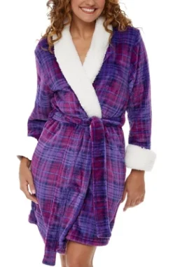 Women's Classic Plush Robe, Short Fleece Bathrobe Prints 28 Women's Classic Plush Robe, Short Fleece Bathrobe Prints -Avenue Sale Store GUEST 507e9cee 614a 4cb5 b715 9cac81defdcb