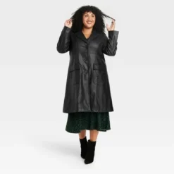 Women's Faux Leather Trench Coat - Ava & Viv™ -Avenue Sale Store GUEST 508e09fe 755b 410e a4a6 77971ce9460e