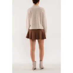 August Sky Women's Mock Neck Relaxed Heather Pullover Sweater 11 August Sky Women's Mock Neck Relaxed Heather Pullover Sweater -Avenue Sale Store GUEST 53106dc2 6371 41db ad27 4b20d7213507