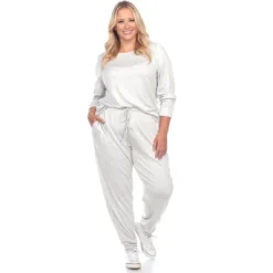 Women's Plus Size 2 Piece Lounge Set - White Mark 13 Women's Plus Size 2 Piece Lounge Set - White Mark -Avenue Sale Store GUEST 537e212f 71a0 4e90 9f4f cd77e5d09559