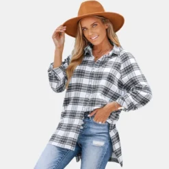 Women's Plaid Button-Front Flannel Shirt - Cupshe 13 Women's Plaid Button-Front Flannel Shirt - Cupshe -Avenue Sale Store GUEST 5471826b 7897 4451 9147 456aa99d2ee4