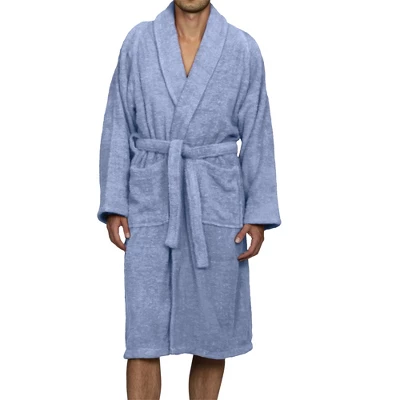 100% Cotton Ultra-Soft Terry Adult Unisex Lightweight Luxury Bathrobe By Blue Nile Mills 9 100% Cotton Ultra-Soft Terry Adult Unisex Lightweight Luxury Bathrobe By Blue Nile Mills - Image 9