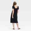 Short Sleeve Empire Waist Midi Maternity Dress - Isabel Maternity By Ingrid & Isabel™