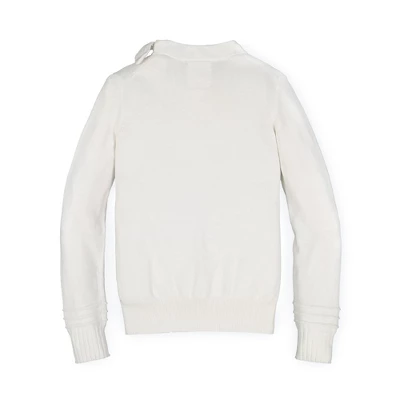 Hope & Henry Womens' Organic Cotton Tie-Neck Sweater 6 Hope & Henry Womens' Organic Cotton Tie-Neck Sweater - Image 6