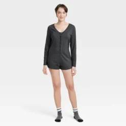 Women's V-Neck Pajama Romper - Colsie™