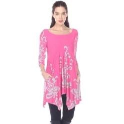 Women's Scoop Neck Printed Yanette Tunic Top - White Mark -Avenue Sale Store GUEST 5d47a4d2 f651 4907 b422 565bd10abc93