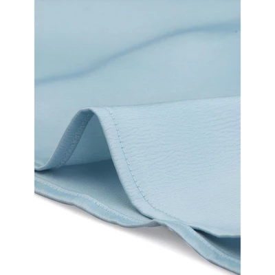 Allegra K Women's Work Office Blouse Contrast Trim Button Down Satin Shirt 4 Allegra K Women's Work Office Blouse Contrast Trim Button Down Satin Shirt - Image 4