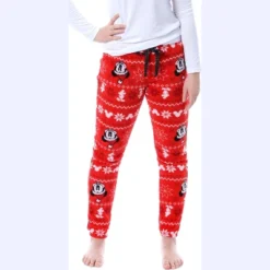 Disney Mickey Mouse Juniors' Fairisle Plush Fleece Sleep Lounge Pajama Pants 7 Disney Mickey Mouse Juniors' Fairisle Plush Fleece Sleep Lounge Pajama Pants -Avenue Sale Store GUEST 5f913a04 4c59 4608 aef8 82913576d6dc