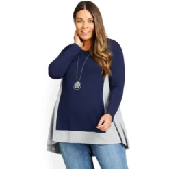 Women's Plus Size Elsa Tunic - Gray Marle | AVENUE 15 Women's Plus Size Elsa Tunic - Gray Marle | AVENUE -Avenue Sale Store GUEST 62e0b69d b07b 46f5 863d 32dcd4c65d12