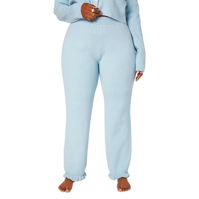 Rebdolls Women's Plus Size Straight Leg Knit Pants 1 Rebdolls Women's Plus Size Straight Leg Knit Pants