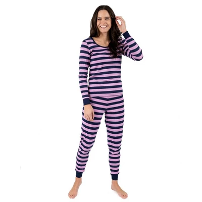 Leveret Womens Two Piece Cotton Striped Pajamas 8 Leveret Womens Two Piece Cotton Striped Pajamas - Image 8