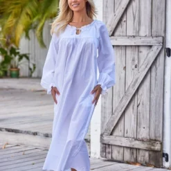 Women's Cotton Victorian Poet's Nightgown With Pockets, Juliet Long Sleeve Lace Trim Front Tie Long Vintage Night Dress Gown 10 Women's Cotton Victorian Poet's Nightgown With Pockets, Juliet Long Sleeve Lace Trim Front Tie Long Vintage Night Dress Gown -Avenue Sale Store GUEST 65da92d9 ee14 4b81 b127 cb2aabd65209