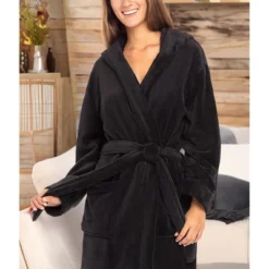 Women's Classic Winter Robe, Hooded Cozy Plush Fleece Bathrobe 23 Women's Classic Winter Robe, Hooded Cozy Plush Fleece Bathrobe -Avenue Sale Store GUEST 682b8fd8 1f12 4217 85f1 c0468d4b61c6