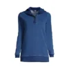 Lands' End Women's Long Sleeve Serious Sweats Button Hoodie