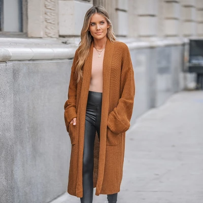 Women's Open-Front Duster Longline Cardigan - Cupshe 5 Women's Open-Front Duster Longline Cardigan - Cupshe - Image 5
