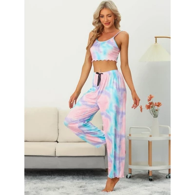 Cheibear Womens 3pcs Sleepwear Cute Print Lounge Pants Camisole With Shorts Pajama Set 1 Cheibear Womens 3pcs Sleepwear Cute Print Lounge Pants Camisole With Shorts Pajama Set