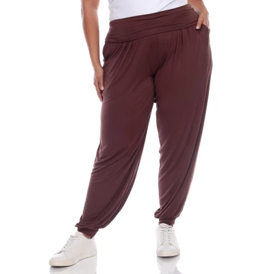 Women's Plus Size Harem Pants - White Mark 6 Women's Plus Size Harem Pants - White Mark - Image 6