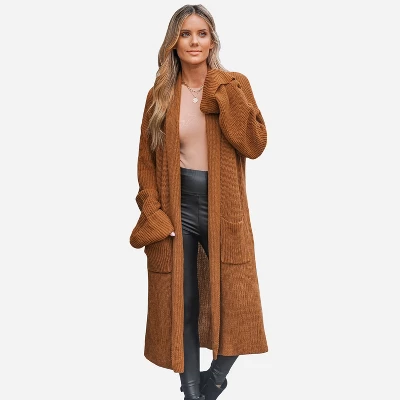 Women's Open-Front Duster Longline Cardigan - Cupshe 7 Women's Open-Front Duster Longline Cardigan - Cupshe - Image 7