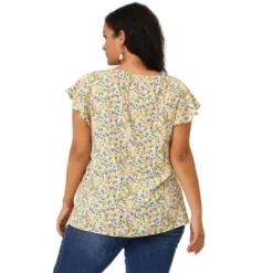 Agnes Orinda Women's Plus Size Floral Short Sleeve Casual Blouse 15 Agnes Orinda Women's Plus Size Floral Short Sleeve Casual Blouse -Avenue Sale Store GUEST 6fa7432c 5db0 41db b97e 530f70fc8acc