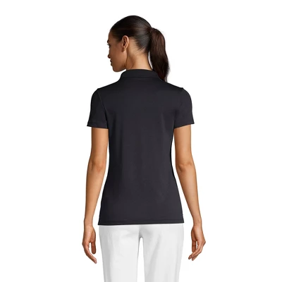 Lands' End School Uniform Women's Tall Supima Cotton Short Sleeve Polo Shirt 1 Lands' End School Uniform Women's Tall Supima Cotton Short Sleeve Polo Shirt