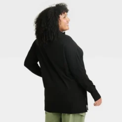 Women's Quarter Zip Mock Turtleneck Pullover Sweater - Ava & Viv™