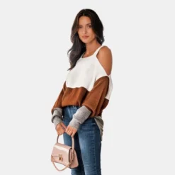 Women's Colorblock Open-Shoulder Sweater - Cupshe 11 Women's Colorblock Open-Shoulder Sweater - Cupshe -Avenue Sale Store GUEST 7563589f 93d4 4ab7 b000 3f5be057a9e5