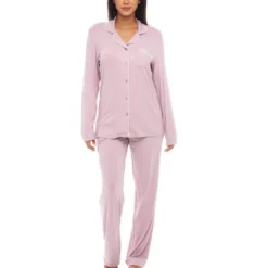 Women's Soft Knit Jersey Pajamas Lounge Set, Long Sleeve Top And Pants With Pockets 22 Women's Soft Knit Jersey Pajamas Lounge Set, Long Sleeve Top And Pants With Pockets -Avenue Sale Store GUEST 770d8c06 fd1c 4def 8ef9 503ef89b6f40