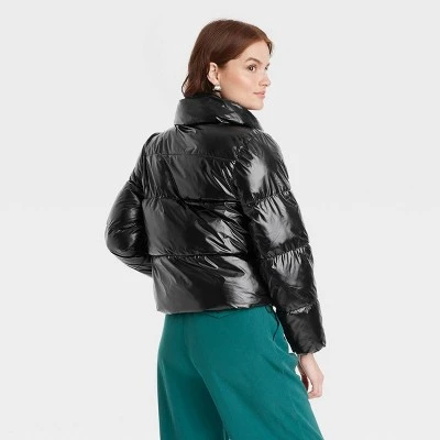 Women's Short Relaxed Puffer Jacket - A New Day™ 1 Women's Short Relaxed Puffer Jacket - A New Day™