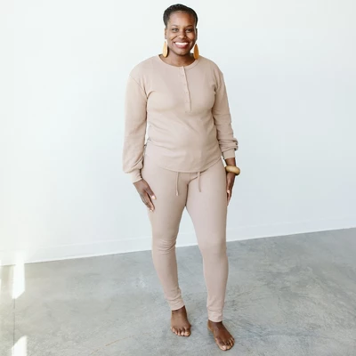 Goumikids Womens Thermal Viscose + Organic Cotton Pants. 3 Goumikids Womens Thermal Viscose + Organic Cotton Pants. - Image 3