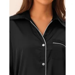 Cheibear Women's Button Down 3/4 Sleeve Mini Nightshirt Dress 9 Cheibear Women's Button Down 3/4 Sleeve Mini Nightshirt Dress -Avenue Sale Store GUEST 794b4455 662a 47ac 91b3 6eb2cbcb60ad