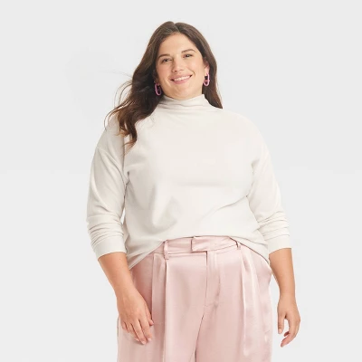 Women's Long Sleeve Mock Turtleneck T-Shirt - A New Day™ 8 Women's Long Sleeve Mock Turtleneck T-Shirt - A New Day™ - Image 8