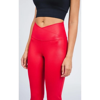 90 Degree By Reflex Interlink High Shine Cire Elastic Free V-Back Flared Leg Yoga Pants 3 90 Degree By Reflex Interlink High Shine Cire Elastic Free V-Back Flared Leg Yoga Pants - Image 3