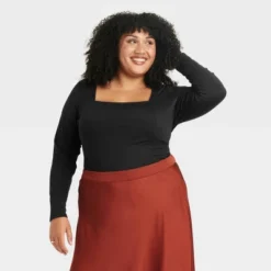 Women's Long Sleeve Slim Fit Corset T-Shirt - Ava & Viv™ 7 Women's Long Sleeve Slim Fit Corset T-Shirt - Ava & Viv™ -Avenue Sale Store GUEST 7acaed42 aaf3 4ae0 b4e3 4695d5bfe82e