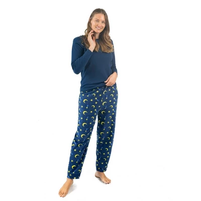Leveret Womens Cotton Top Fleece Pant Pajamas 6 Leveret Womens Cotton Top Fleece Pant Pajamas - Image 6