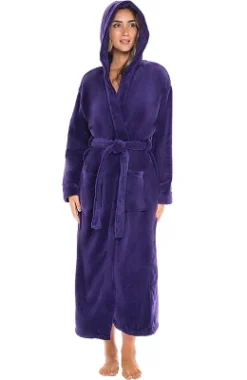 Women's Classic Winter Robe, Hooded Cozy Plush Fleece Bathrobe 29 Women's Classic Winter Robe, Hooded Cozy Plush Fleece Bathrobe -Avenue Sale Store GUEST 7b5cb0a4 85b6 49ed 9e94 5ec903482539