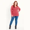 Women's Plus Size V Neck Jumper - Pink | EVANS