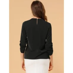 Allegra K Women's Work Office Keyhole Pleated Front Ruched 3/4 Sleeve Chiffon Blouse 21 Allegra K Women's Work Office Keyhole Pleated Front Ruched 3/4 Sleeve Chiffon Blouse -Avenue Sale Store GUEST 81850090 5baf 4ff4 8841 5592bb80ee6f