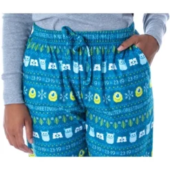 Disney Womens' Monsters Inc Sulley And Mike Ugly Sweater Pajama Pants Turquoise -Avenue Sale Store GUEST 8192a1e2 fce1 4fe9 93d7 cee3622f807d