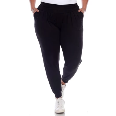 Women's Plus Size Harem Pants - White Mark 8 Women's Plus Size Harem Pants - White Mark - Image 8