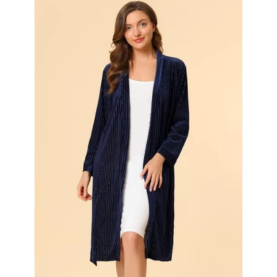 Allegra K Women's Velvet Bathrobe Soft Lounge Pajamas Sleepwear Tie Waist Flannel Robe 1 Allegra K Women's Velvet Bathrobe Soft Lounge Pajamas Sleepwear Tie Waist Flannel Robe