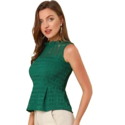 Allegra K Women's Ruffle Neck Keyhole Back Sleeveless Floral Lace Peplum Blouses 16 Allegra K Women's Ruffle Neck Keyhole Back Sleeveless Floral Lace Peplum Blouses -Avenue Sale Store GUEST 8523e602 c3e2 49e6 931d 6c2a9a6f1325