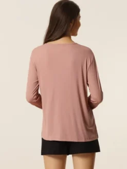 Cheibear Womens Casual V Neck Ribbed Pullover Long Sleeve Sleepwear Tops 11 Cheibear Womens Casual V Neck Ribbed Pullover Long Sleeve Sleepwear Tops -Avenue Sale Store GUEST 8546d38b 015a 474f bcad 38b0c0afeb43