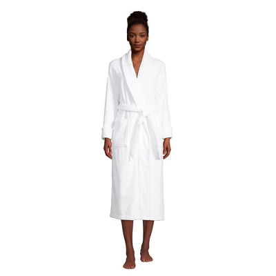 Lands' End Women's Cotton Terry Long Spa Bath Robe 2 Lands' End Women's Cotton Terry Long Spa Bath Robe - Image 2