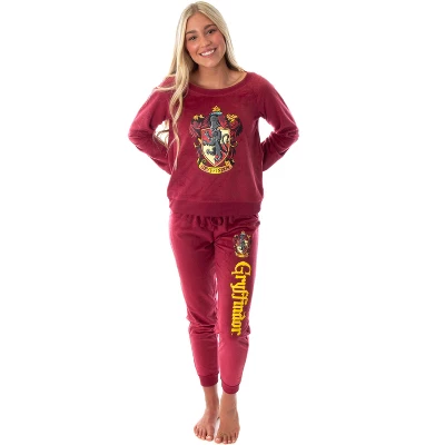 Harry Potter Juniors' Hogwart Castle Jogger Pajama Set - All 4 Houses Available 7 Harry Potter Juniors' Hogwart Castle Jogger Pajama Set - All 4 Houses Available - Image 7