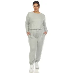 Women's Plus Size 2 Piece Lounge Set - White Mark 20 Women's Plus Size 2 Piece Lounge Set - White Mark -Avenue Sale Store GUEST 8845c802 e0b1 44a7 8fb3 97d19ac4296c
