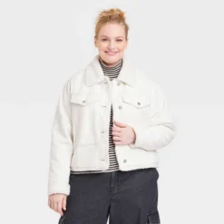 Women's Faux Fur Lined Trucker Jacket - Universal Thread™ Ivory -Avenue Sale Store GUEST 88771e0e b478 4427 979e a270c6d9825a