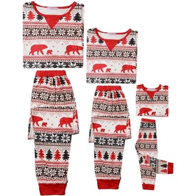 Cheibear Christmas Party Long Sleeve Family Matching 2-Pieces Pajama Set 3 Cheibear Christmas Party Long Sleeve Family Matching 2-Pieces Pajama Set - Image 3