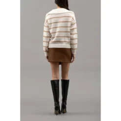 August Sky Women's Nautical Breton Stripe Shawl Collar Sweater 11 August Sky Women's Nautical Breton Stripe Shawl Collar Sweater -Avenue Sale Store GUEST 8a747d95 4e2e 4417 a3cb 8f9ccc0003c1