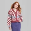 Women's Ascot + Hart Checkered Graphic Cardigan