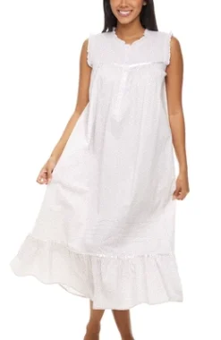 Women's Cotton Victorian Nightgown, Miriam Sleeveless Lace Trimmed Ruffled Long Vintage Night Dress Gown 8 Women's Cotton Victorian Nightgown, Miriam Sleeveless Lace Trimmed Ruffled Long Vintage Night Dress Gown -Avenue Sale Store GUEST 8d4c94ce ad8b 4c9d a440 f64be3d975cd